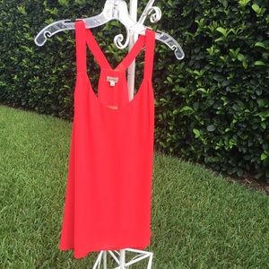 Cremieux Red Women’s Sleeveless Top NWT